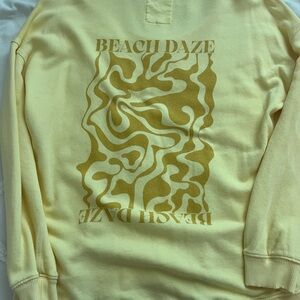 yellow aerie bathing suit cover-up